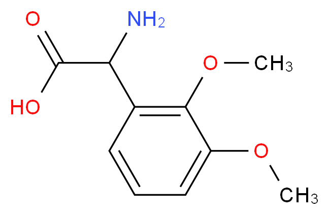 2-amino-2-(2,3-dimethoxyphenyl)acetic acid_分子结构_CAS_116435-35-9