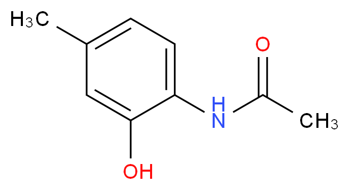 N-(2-Hydroxy-4-methylphenyl)acetamide_分子结构_CAS_13429-10-2)