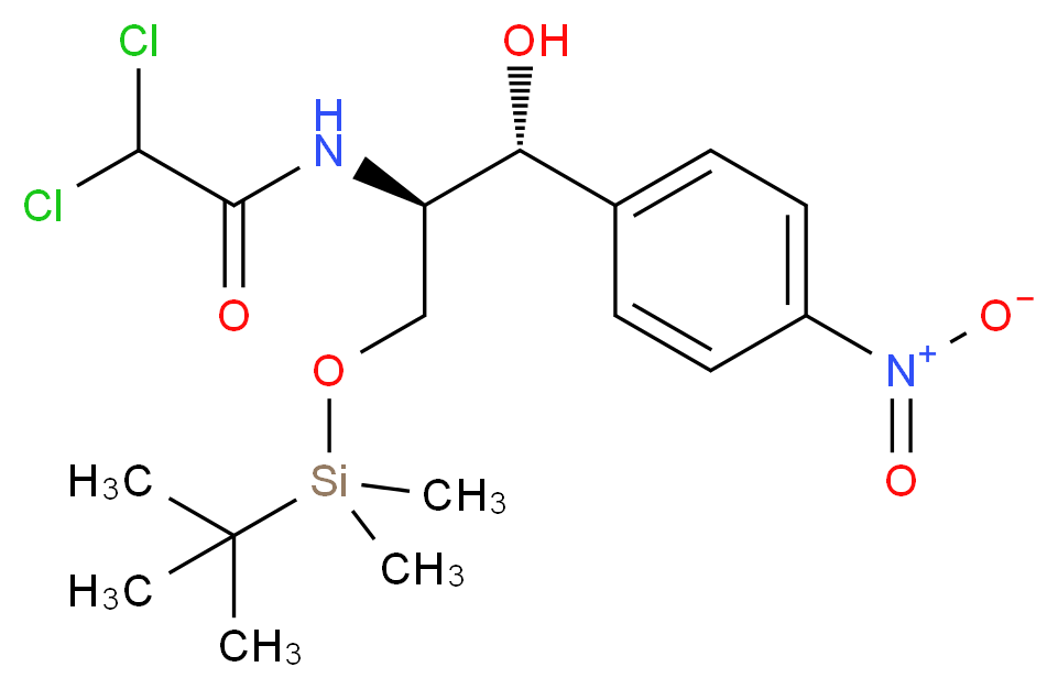 Chloramphenicol O-tert-Butyldimethylsilyl Ether_分子结构_CAS_864529-25-9)