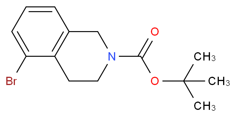 tert-Butyl 5-bromo-3,4-dihydroisoquinoline-2(1H)-carboxylate_分子结构_CAS_215184-78-4)