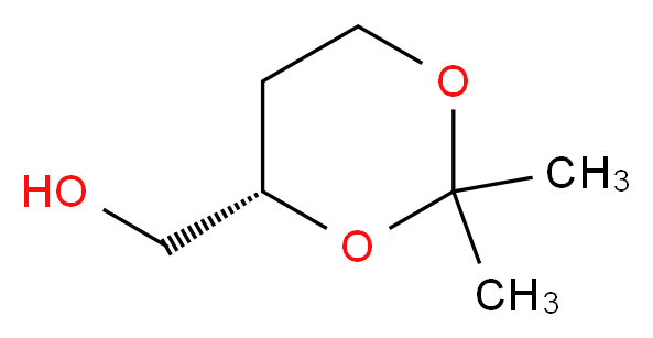 [(4S)-2,2-dimethyl-1,3-dioxan-4-yl]methanol_分子结构_CAS_85287-64-5