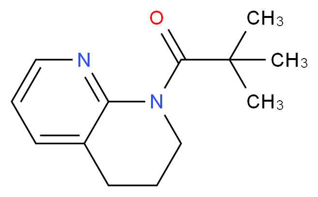2,2-dimethyl-1-(1,2,3,4-tetrahydro-1,8-naphthyridin-1-yl)propan-1-one_分子结构_CAS_824429-54-1
