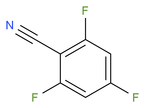 2,4,6-trifluorobenzonitrile_分子结构_CAS_96606-37-0