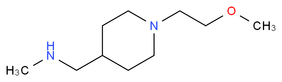 {[1-(2-methoxyethyl)piperidin-4-yl]methyl}(methyl)amine_分子结构_CAS_938458-98-1