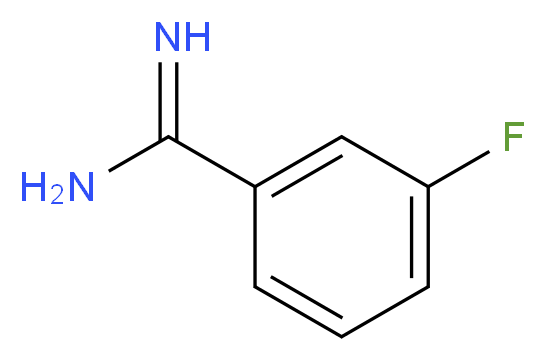 3-fluorobenzene-1-carboximidamide_分子结构_CAS_69491-64-1