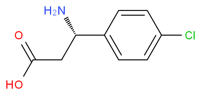 (S)-3-AMINO-3-(4-CHLORO-PHENYL)-PROPIONIC ACID_分子结构_CAS_131690-60-3)