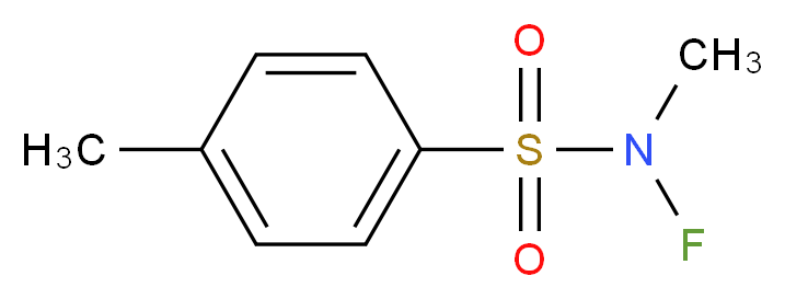 N-fluoro-N,4-dimethylbenzene-1-sulfonamide_分子结构_CAS_88303-12-2