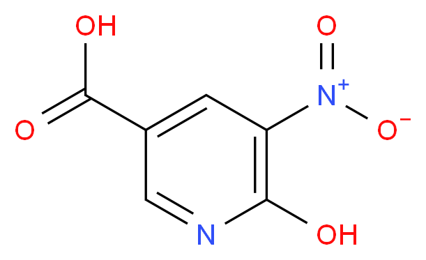 6-Hydroxy-5-nitronicotinic acid 97%_分子结构_CAS_6635-31-0)