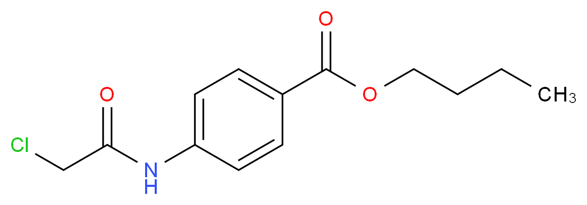 butyl 4-(2-chloroacetamido)benzoate_分子结构_CAS_106214-24-8