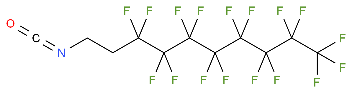 1,1,1,2,2,3,3,4,4,5,5,6,6,7,7,8,8-heptadecafluoro-10-isocyanatodecane_分子结构_CAS_142010-50-2