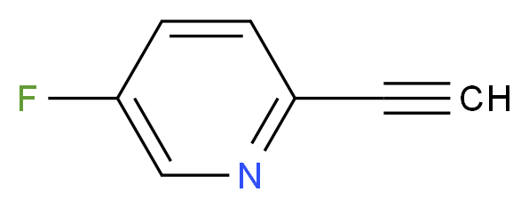 2-ethynyl-5-fluoropyridine_分子结构_CAS_884494-34-2