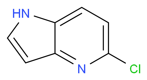 5-chloro-1H-pyrrolo[3,2-b]pyridine_分子结构_CAS_65156-94-7
