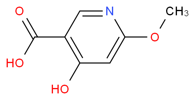 4-hydroxy-6-methoxypyridine-3-carboxylic acid_分子结构_CAS_1060806-82-7