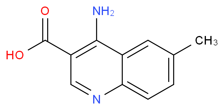 4-amino-6-methyl-3-quinolinecarboxylic acid_分子结构_CAS_359427-49-9)