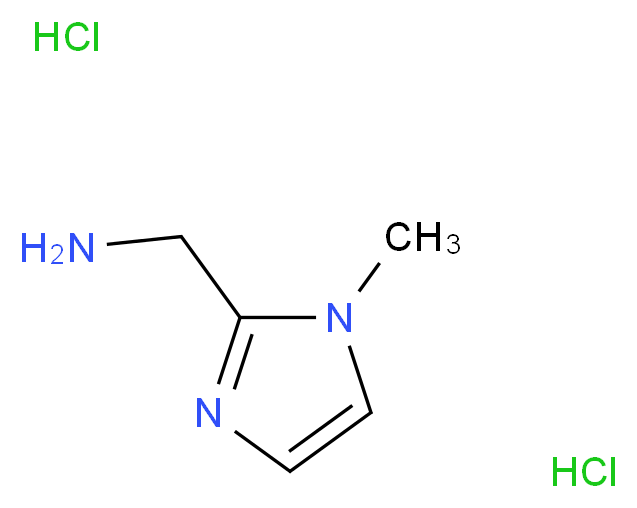 (1-methyl-1H-imidazol-2-yl)methanamine dihydrochloride_分子结构_CAS_749875-32-9