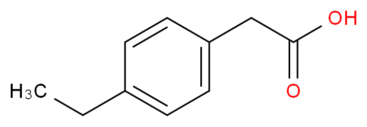 2-(4-ethylphenyl)acetic acid_分子结构_CAS_14387-10-1