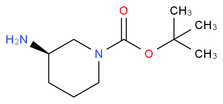 tert-butyl (3R)-3-aminopiperidine-1-carboxylate_分子结构_CAS_188111-79-7