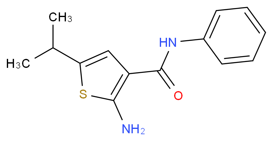2-Amino-5-isopropyl-N-phenylthiophene-3-carboxamide_分子结构_CAS_)