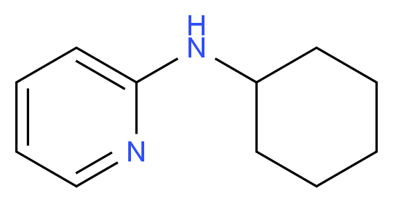 N-cyclohexylpyridin-2-amine_分子结构_CAS_15513-16-3