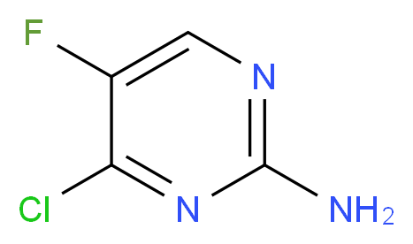 4-Chloro-5-fluoropyrimidin-2-amine_分子结构_CAS_1683-75-6)