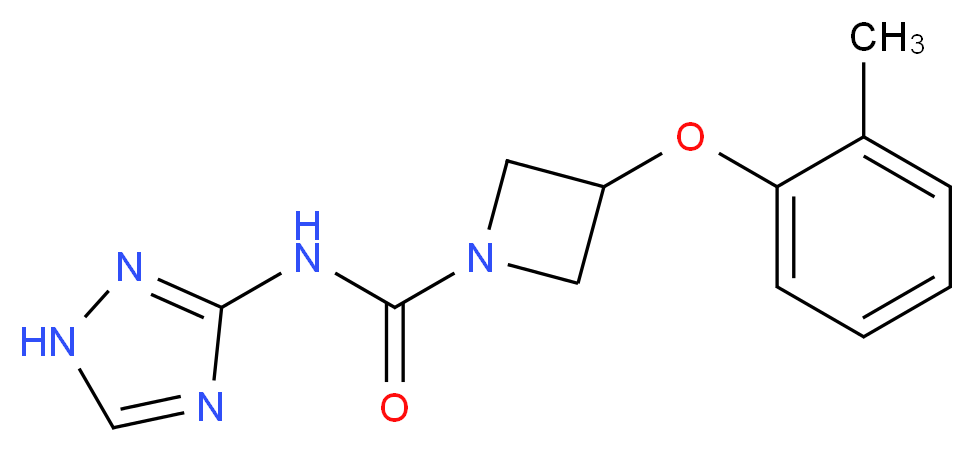 3-(2-methylphenoxy)-N-1H-1,2,4-triazol-3-ylazetidine-1-carboxamide_分子结构_CAS_)