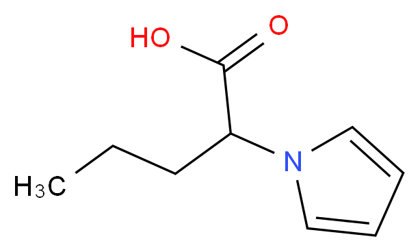 2-(1H-pyrrol-1-yl)pentanoic acid_分子结构_CAS_70901-15-4