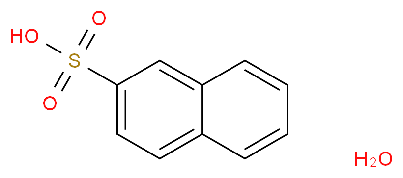 naphthalene-2-sulfonic acid hydrate_分子结构_CAS_76530-12-6