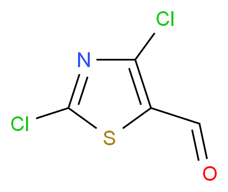 2,4-dichloro-1,3-thiazole-5-carbaldehyde_分子结构_CAS_92972-48-0