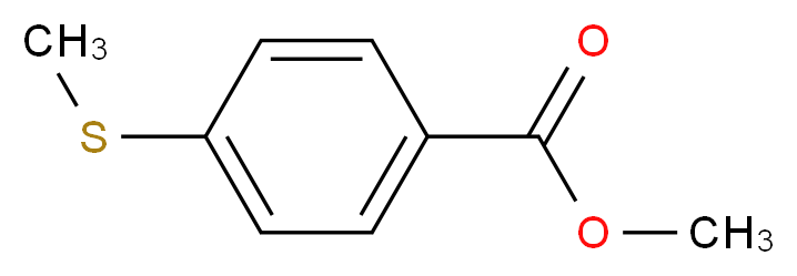 methyl 4-(methylsulfanyl)benzoate_分子结构_CAS_3795-79-7