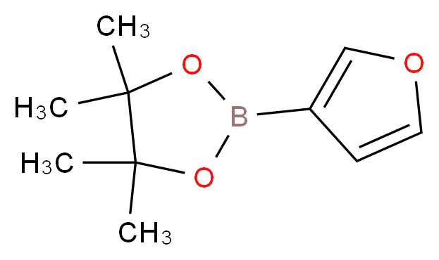 Furan-3-boronic acid, pinacol ester_分子结构_CAS_248924-59-6)