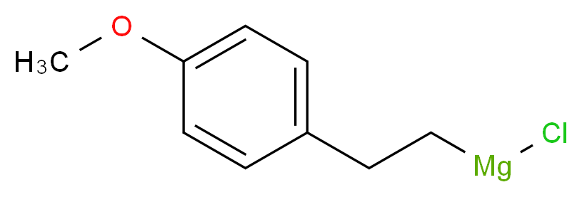 2-(4-甲氧基苯基)乙基氯化镁,0.25M 2-MeTHF溶液_分子结构_CAS_211115-05-8)