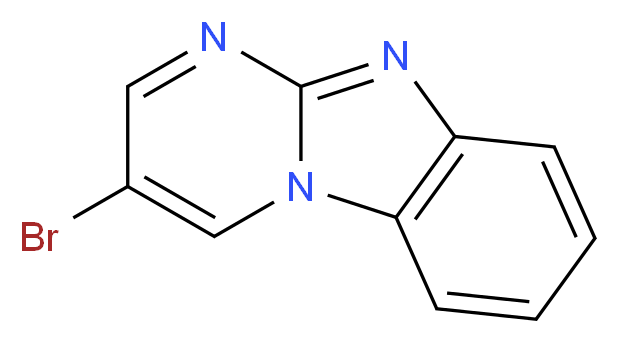12-bromo-1,8,10-triazatricyclo[7.4.0.0<sup>2</sup>,<sup>7</sup>]trideca-2,4,6,8,10,12-hexaene_分子结构_CAS_1000932-35-3