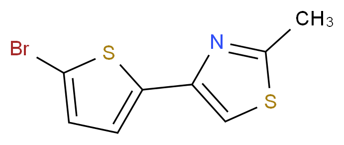 4-(5-bromo-2-thienyl)-2-methyl-1,3-thiazole_分子结构_CAS_352018-87-2)