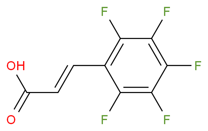 (2E)-3-(pentafluorophenyl)prop-2-enoic acid_分子结构_CAS_719-60-8