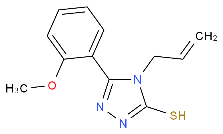 4-Allyl-5-(2-methoxyphenyl)-4H-1,2,4-triazole-3-thiol_分子结构_CAS_23195-30-4)