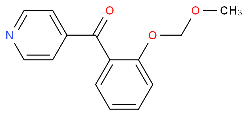 4-[2-(methoxymethoxy)benzoyl]pyridine_分子结构_CAS_938458-56-1