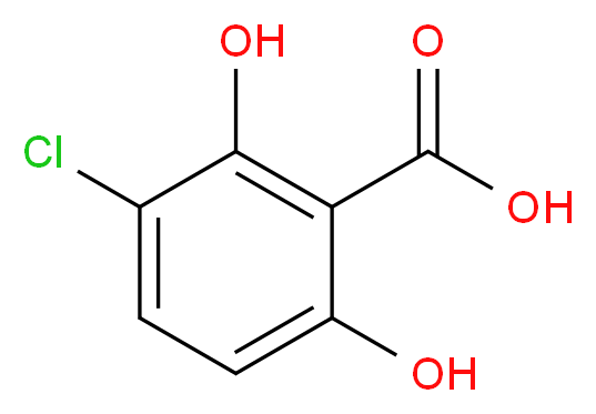 3-Chloro-2,6-dihydroxybenzoic Acid_分子结构_CAS_26754-77-8)