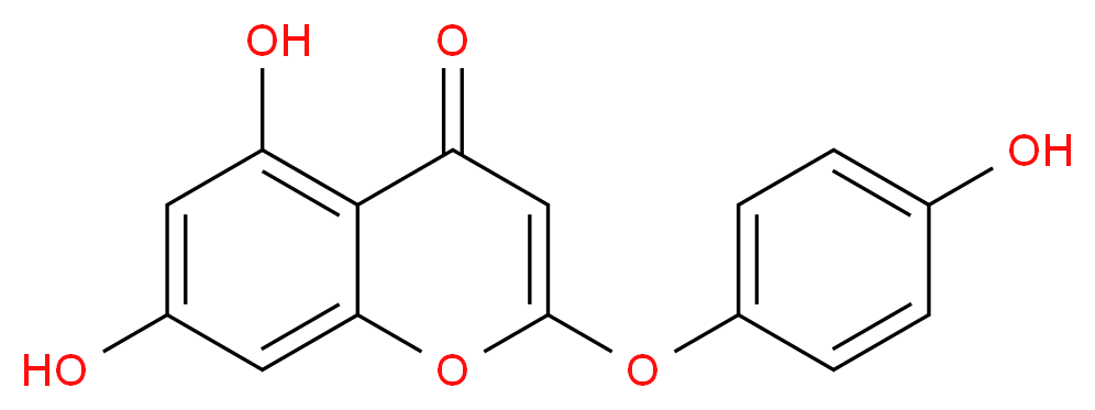 5,7-dihydroxy-2-(4-hydroxyphenoxy)-4H-chromen-4-one_分子结构_CAS_61854-36-2