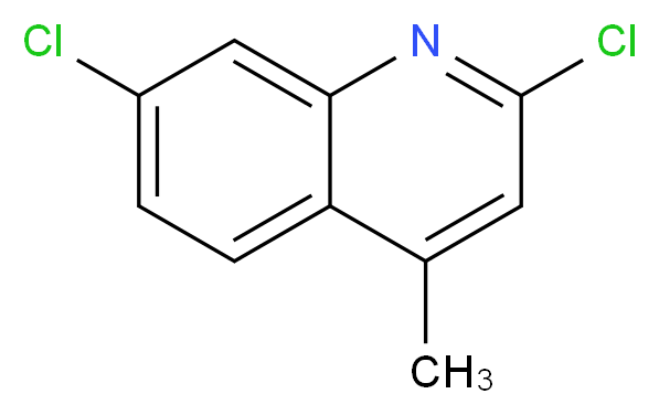 2,7-dichloro-4-methylquinoline_分子结构_CAS_59666-16-9)