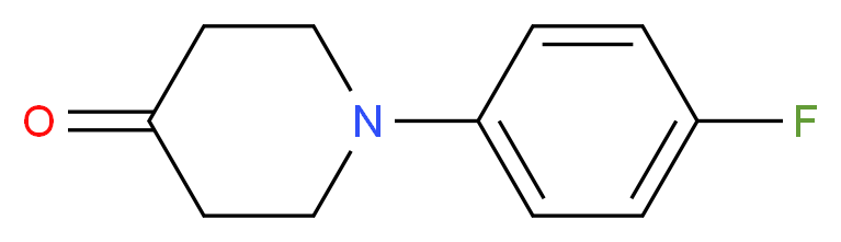 1-(4-fluorophenyl)piperidin-4-one_分子结构_CAS_116247-98-4