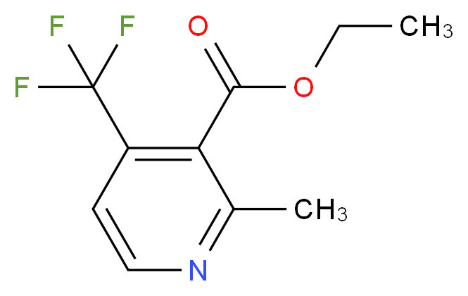 ethyl 2-methyl-4-(trifluoromethyl)pyridine-3-carboxylate_分子结构_CAS_1196153-66-8