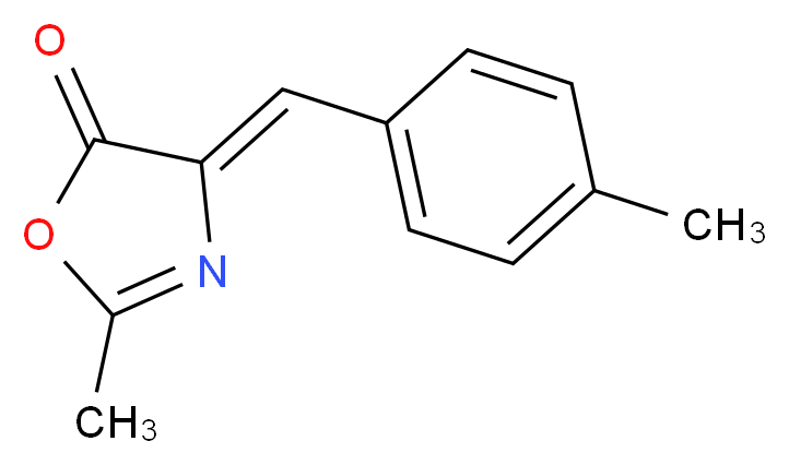 (4Z)-2-methyl-4-[(4-methylphenyl)methylidene]-4,5-dihydro-1,3-oxazol-5-one_分子结构_CAS_93634-54-9