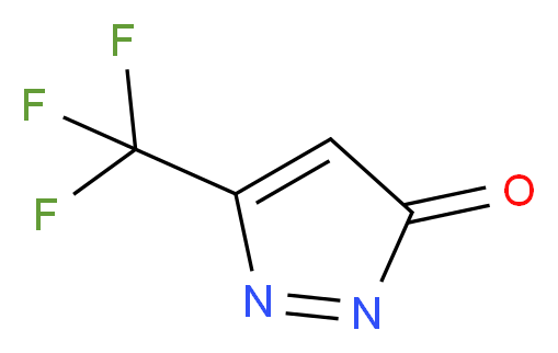 5-(trifluoromethyl)-3H-pyrazol-3-one_分子结构_CAS_401-73-0