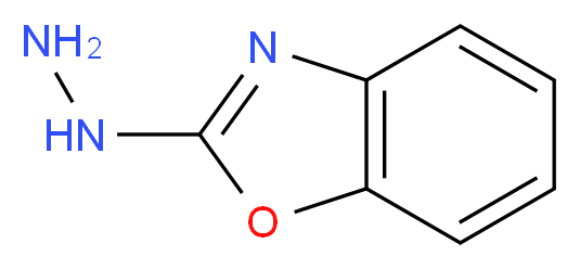 2-hydrazinyl-1,3-benzoxazole_分子结构_CAS_15062-88-1