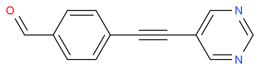 4-(pyrimidin-5-ylethynyl)benzaldehyde_分子结构_CAS_936940-81-7)