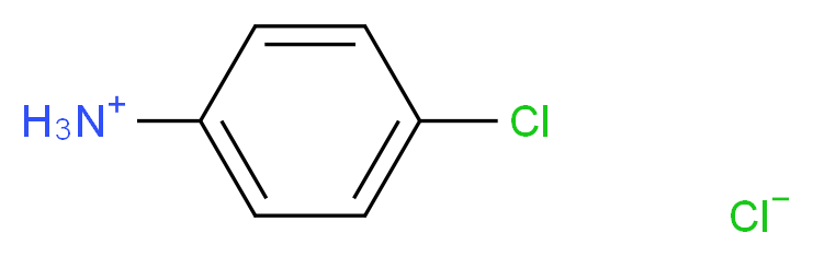 4-chloroanilinium chloride_分子结构_CAS_20265-96-7