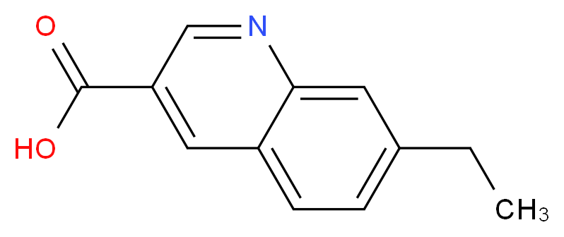 7-ETHYLQUINOLINE-3-CARBOXYLIC ACID_分子结构_CAS_948290-70-8)