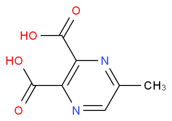 5-Methylpyrazine-2,3-dicarboxylic acid_分子结构_CAS_5521-60-8)