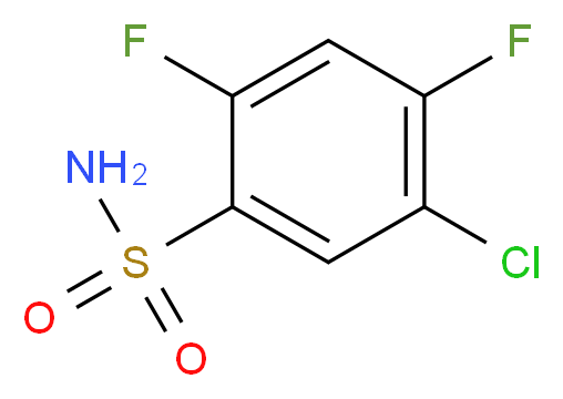 5-Chloro-2,4-difluorobenzenesulfonamide_分子结构_CAS_13656-56-9)