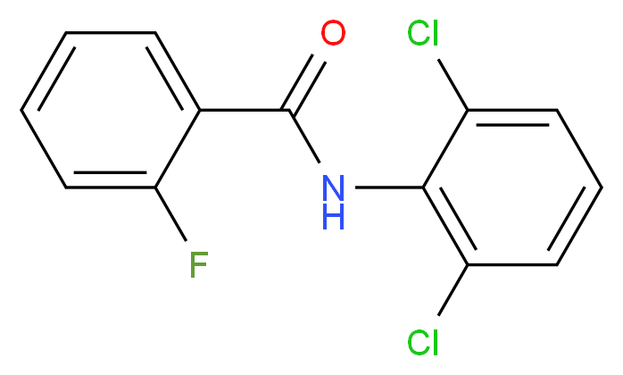 N-(2,6-Dichlorophenyl)-2-fluorobenzamide_分子结构_CAS_304884-73-9)